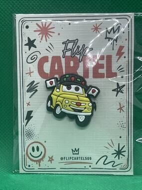 Disney Pixar Cars Luigi PVC Rubber Hat Pin Backpack Collectible